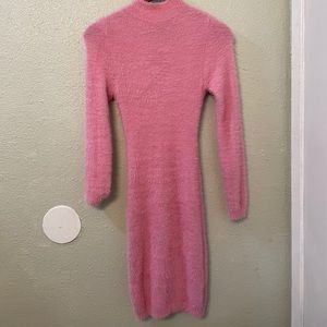 Barbie fuzzy pink Dress